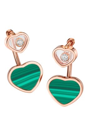 Женские серьги CHOPARD розового золота цвета по цене 316000 руб., арт. 83A082-5102 | Фото 1 Женские серьги CHOPARD розового золота цвета, арт. 83A082-5102 | Фото 1