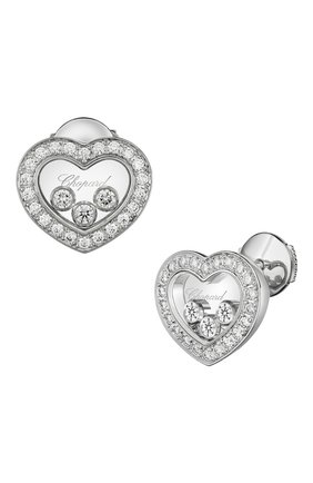 Женские серьги CHOPARD белого золота цвета по цене 663600 руб., арт. 83A611-1201 | Фото 1 Женские серьги CHOPARD белого золота цвета, арт. 83A611-1201 | Фото 1