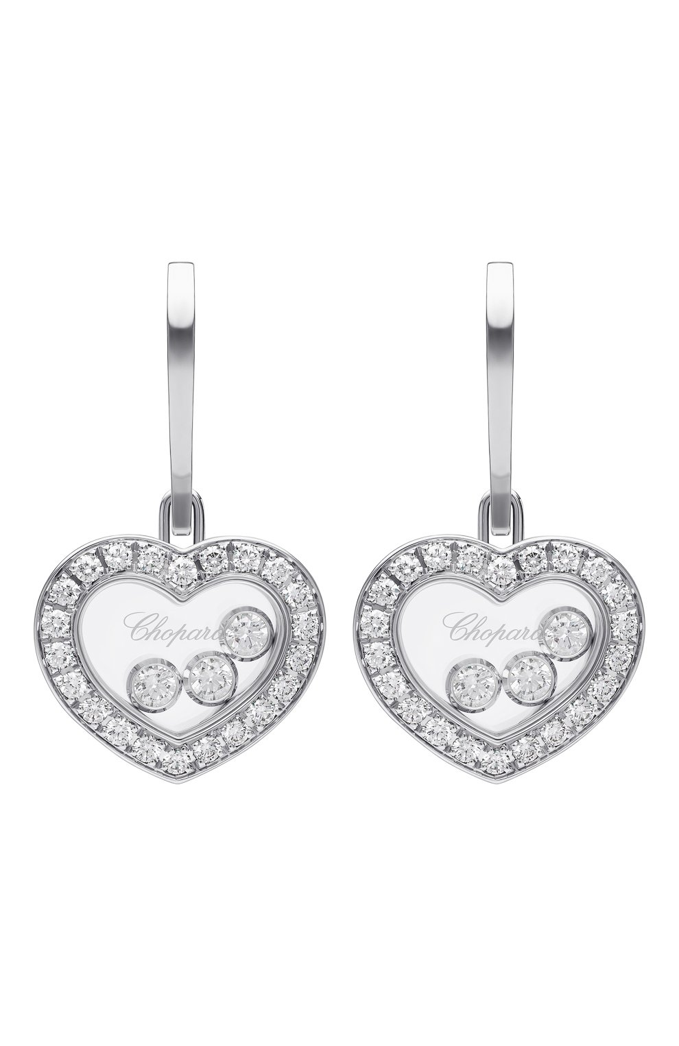 Женские серьги CHOPARD белого золота цвета, арт. 83a611-1401 | Фото 1