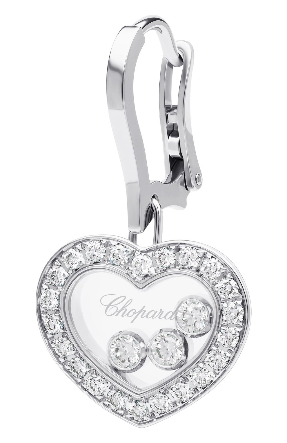 Женские серьги CHOPARD белого золота цвета по цене 718900 руб., арт. 83a611-1401 | Фото 2 Женские серьги CHOPARD белого золота цвета, арт. 83a611-1401 | Фото 2