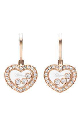 Женские серьги CHOPARD розового золота цвета по цене 718900 руб., арт. 83a611-5401 | Фото 1 Женские серьги CHOPARD розового золота цвета, арт. 83a611-5401 | Фото 1