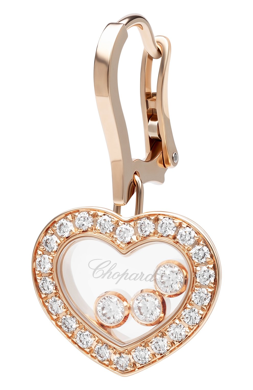 Женские серьги CHOPARD розового золота цвета по цене 718900 руб., арт. 83a611-5401 | Фото 2 Женские серьги CHOPARD розового золота цвета, арт. 83a611-5401 | Фото 2