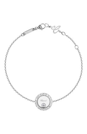 Женский браслет CHOPARD бесцветного цвета, арт. 85A017-1201 | Фото 1 (Материал сплава: Белое золото; Драгоценные камни: Бриллианты)