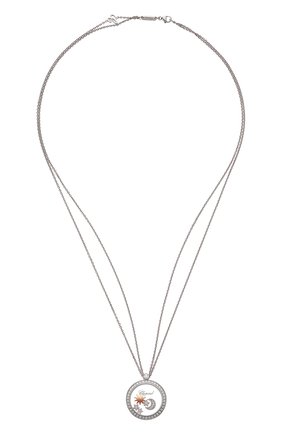 Женские кулон CHOPARD бесцветного цвета по цене 896650 руб., арт. 799450-1401 | Фото 2 Женские кулон CHOPARD бесцветного цвета, арт. 799450-1401 | Фото 2 (Материал сплава: Белое золото, Розовое золото; Драгоценные камни: Бриллианты)