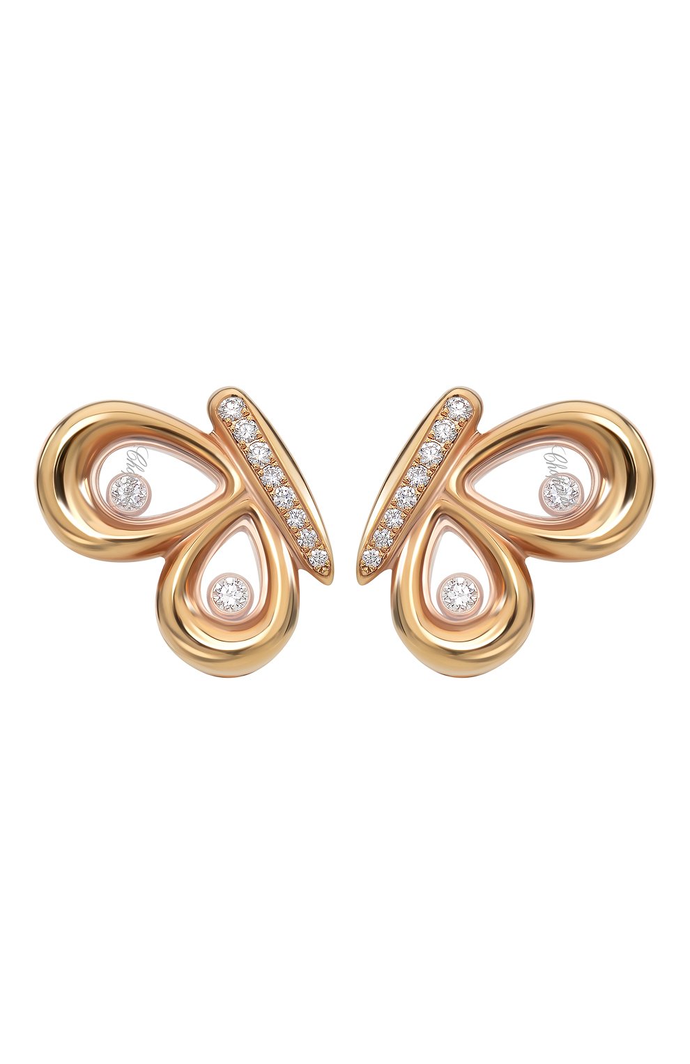 Женские серьги CHOPARD розового золота цвета, арт. 849511-5201 | Фото 1