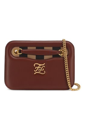 Женская сумка kalligraphy pocket FENDI бордового цвета по цене 185500 руб., арт. 8BT318 AAFG | Фото 6 Женская сумка kalligraphy pocket FENDI бордового цвета, арт. 8BT318 AAFG | Фото 6