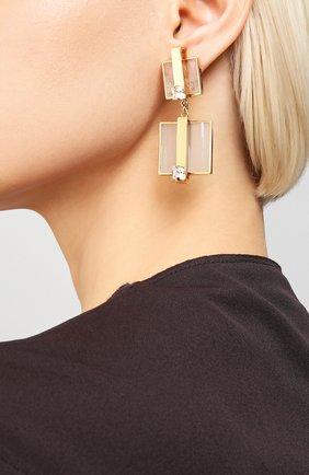 Женские серьги CRYSTALLINE JEWELLERY золотого цвета по цене 20380 руб., арт. 355C | Фото 2 Женские серьги CRYSTALLINE JEWELLERY золотого цвета, арт. 355C | Фото 2