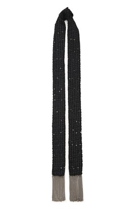 Женский шарф FLOWER ME черного цвета по цене 11000 руб., арт. SCARF-NS018010L | Фото 1 Женский шарф FLOWER ME черного цвета, арт. SCARF-NS018010L | Фото 1