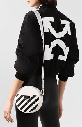 Женская сумка diag OFF-WHITE белого цвета по цене 49600 руб., арт. 0WNA110S20LEA0010310 | Фото 2 Женская сумка diag OFF-WHITE белого цвета, арт. 0WNA110S20LEA0010310 | Фото 2