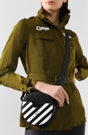 Женская сумка diag OFF-WHITE черного цвета по цене 49600 руб., арт. 0WNA110S20LEA0011001 | Фото 2 Женская сумка diag OFF-WHITE черного цвета, арт. 0WNA110S20LEA0011001 | Фото 2