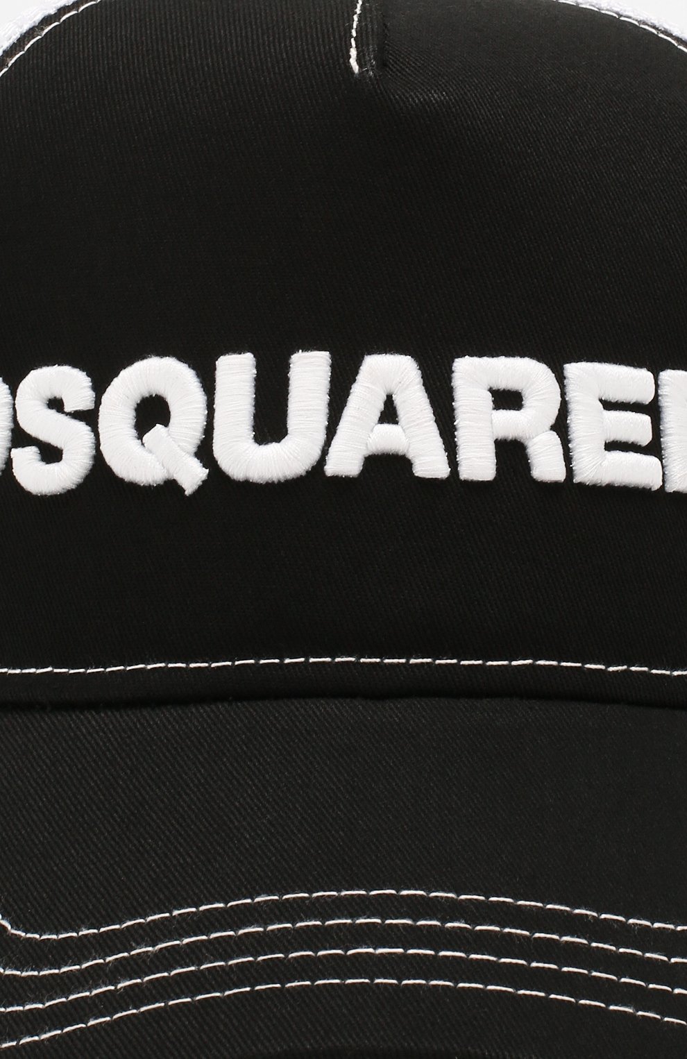Женская бейсболка DSQUARED2 черного цвета по цене 8630 руб., арт. BCM0028 13550001 | Фото 3 Женская бейсболка DSQUARED2 черного цвета, арт. BCM0028 13550001 | Фото 3
