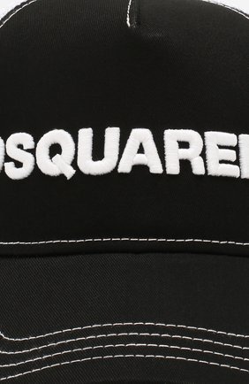 Женская бейсболка DSQUARED2 черного цвета по цене 8630 руб., арт. BCM0028 13550001 | Фото 3 Женская бейсболка DSQUARED2 черного цвета, арт. BCM0028 13550001 | Фото 3