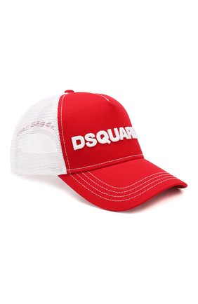 Женская бейсболка DSQUARED2 красного цвета по цене 8630 руб., арт. BCM0028 13550001 | Фото 1 Женская бейсболка DSQUARED2 красного цвета, арт. BCM0028 13550001 | Фото 1