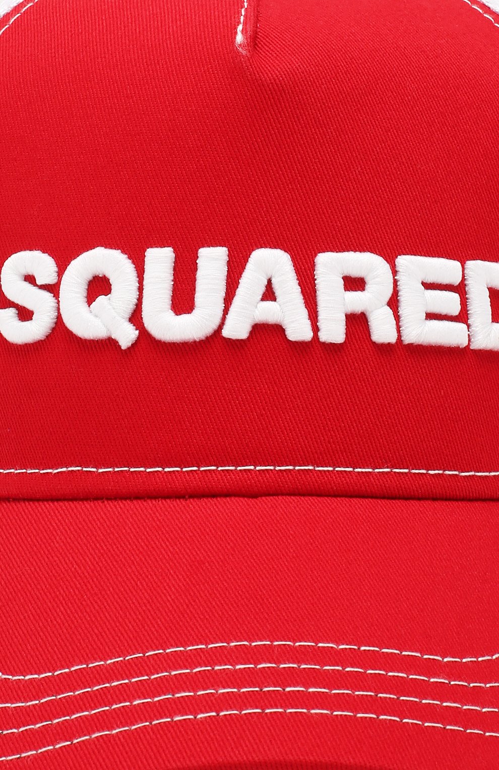 Женская бейсболка DSQUARED2 красного цвета по цене 8630 руб., арт. BCM0028 13550001 | Фото 3 Женская бейсболка DSQUARED2 красного цвета, арт. BCM0028 13550001 | Фото 3