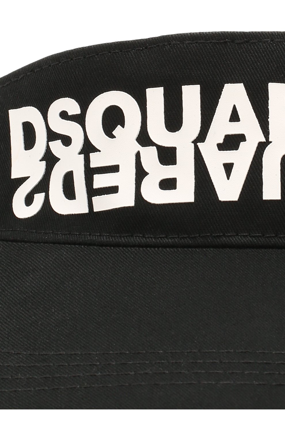 Женский козырек DSQUARED2 черного цвета по цене 8445 руб., арт. HAM0024 05C00001 | Фото 3 Женский козырек DSQUARED2 черного цвета, арт. HAM0024 05C00001 | Фото 3