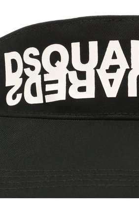 Женский козырек DSQUARED2 черного цвета по цене 8445 руб., арт. HAM0024 05C00001 | Фото 3 Женский козырек DSQUARED2 черного цвета, арт. HAM0024 05C00001 | Фото 3