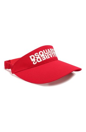Женский козырек DSQUARED2 красного цвета по цене 8445 руб., арт. HAM0024 05C00001 | Фото 1 Женский козырек DSQUARED2 красного цвета, арт. HAM0024 05C00001 | Фото 1