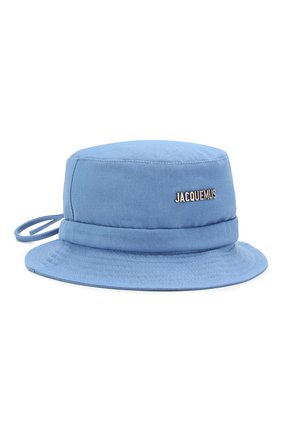 Женская хлопковая панама JACQUEMUS голубого цвета по цене 7995 руб., арт. 201AC26/69320 | Фото 1 Женская хлопковая панама JACQUEMUS голубого цвета, арт. 201AC26/69320 | Фото 1