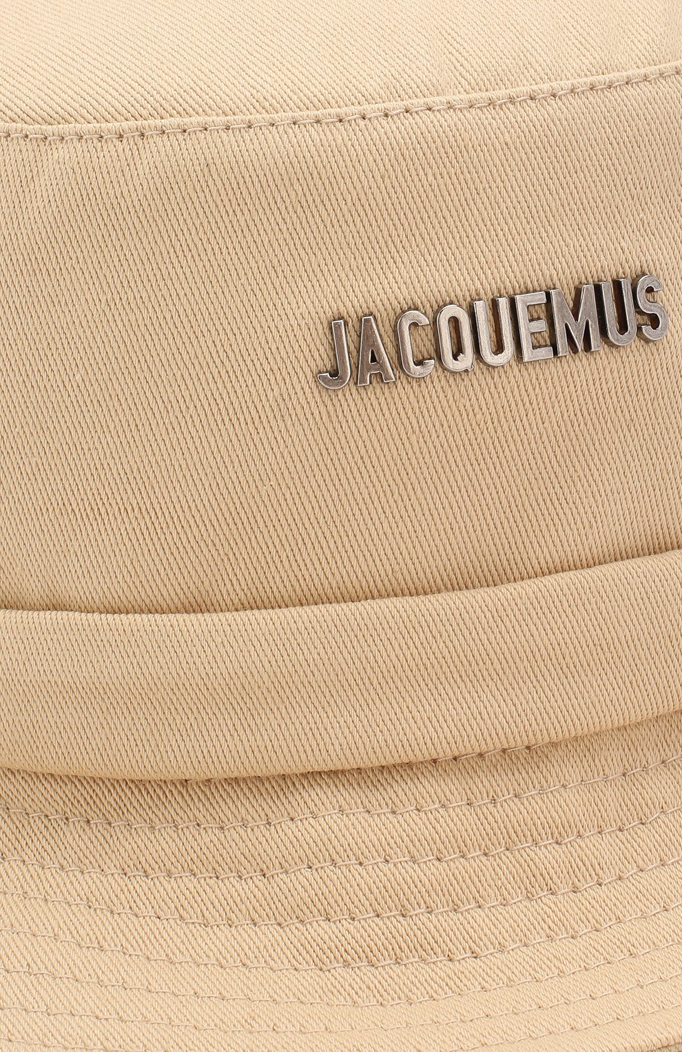 Женская хлопковая панама JACQUEMUS бежевого цвета по цене 7995 руб., арт. 201AC26/69120 | Фото 3 Женская хлопковая панама JACQUEMUS бежевого цвета, арт. 201AC26/69120 | Фото 3
