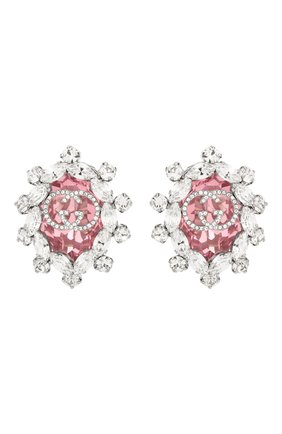 Женские клипсы GUCCI розового цвета по цене 53950 руб., арт. 608502/I4769 | Фото 1 Женские клипсы GUCCI розового цвета, арт. 608502/I4769 | Фото 1