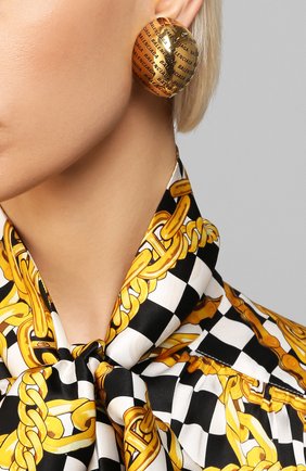Женские клипсы BALENCIAGA золотого цвета по цене 43500 руб., арт. 599455/TZ99J | Фото 2 Женские клипсы BALENCIAGA золотого цвета, арт. 599455/TZ99J | Фото 2