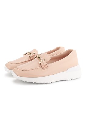 Женские кожаные лоферы TOD’S светло-розового цвета по цене 35700 руб., арт. XXW80A0CI22G0C | Фото 1 Женские кожаные лоферы TOD’S светло-розового цвета, арт. XXW80A0CI22G0C | Фото 1