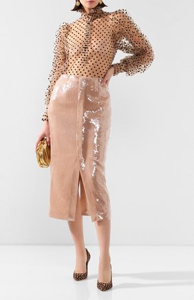 Женская юбка-миди ROLAND MOURET бежевого цвета по цене 79800 руб., арт. SS20/S0910/F0414 | Фото 2 Женская юбка-миди ROLAND MOURET бежевого цвета, арт. SS20/S0910/F0414 | Фото 2