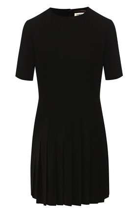 Женское платье из вискозы SAINT LAURENT черного цвета по цене 139500 руб., арт. 613537/Y103W | Фото 1 Женское платье из вискозы SAINT LAURENT черного цвета, арт. 613537/Y103W | Фото 1
