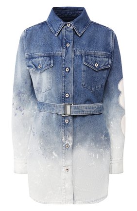 Женское джинсовое платье OFF-WHITE синего цвета по цене 62650 руб., арт. 0WYM002R207730987171 | Фото 1 Женское джинсовое платье OFF-WHITE синего цвета, арт. 0WYM002R207730987171 | Фото 1