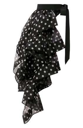 Женская юбка-фартук DRIES VAN NOTEN черно-белого цвета по цене 88300 руб., арт. 201-10865-9420 | Фото 1 Женская юбка-фартук DRIES VAN NOTEN черно-белого цвета, арт. 201-10865-9420 | Фото 1