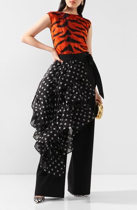 Женская юбка-фартук DRIES VAN NOTEN черно-белого цвета по цене 88300 руб., арт. 201-10865-9420 | Фото 2 Женская юбка-фартук DRIES VAN NOTEN черно-белого цвета, арт. 201-10865-9420 | Фото 2