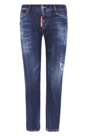 Женские джинсы DSQUARED2 синего цвета по цене 39200 руб., арт. S72LB0268/S30342 | Фото 1 Женские джинсы DSQUARED2 синего цвета, арт. S72LB0268/S30342 | Фото 1