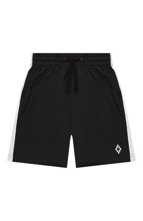 Детские плавки-шорты MARCELO BURLON KIDS OF MILAN черного цвета по цене 7695 руб., арт. 20E/B/MB/3280/5025/2-6Y | Фото 1 Детские плавки-шорты MARCELO BURLON KIDS OF MILAN черного цвета, арт. 20E/B/MB/3280/5025/2-6Y | Фото 1