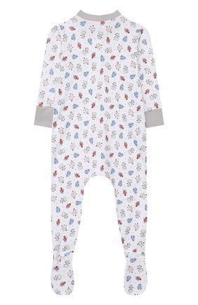 Детский хлопковый комбинезон MAGNOLIA BABY голубого цвета по цене 3490 руб., арт. 896-428P-LB | Фото 2 Детский хлопковый комбинезон MAGNOLIA BABY голубого цвета, арт. 896-428P-LB | Фото 2