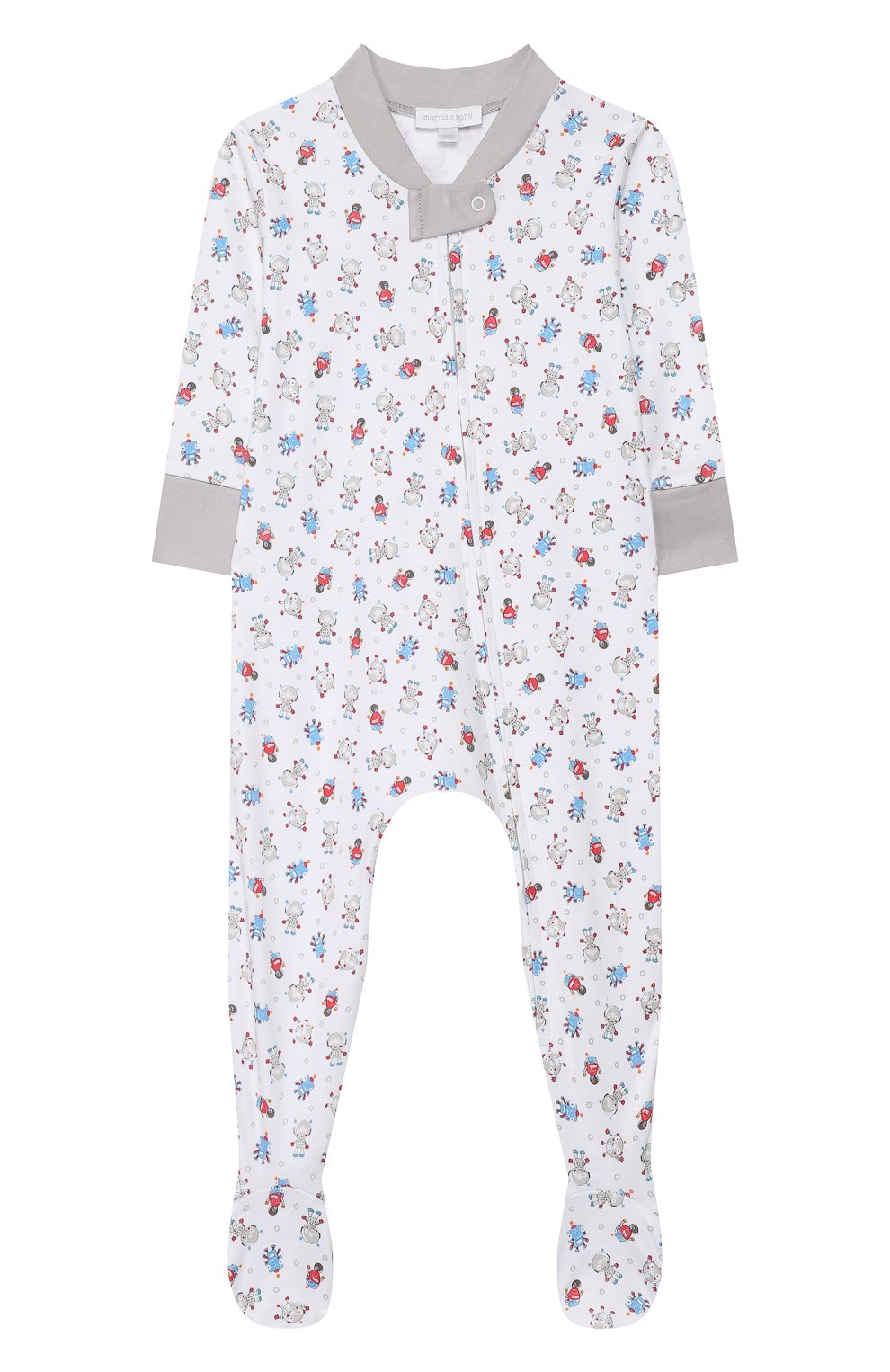 Детский хлопковый комбинезон MAGNOLIA BABY голубого цвета, арт. 896-402P-LB | Фото 1