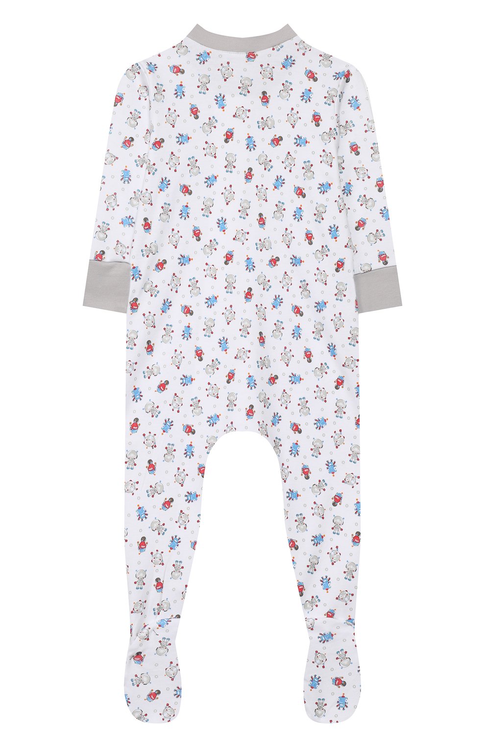 Детский хлопковый комбинезон MAGNOLIA BABY голубого цвета по цене 3490 руб., арт. 896-402P-LB | Фото 2 Детский хлопковый комбинезон MAGNOLIA BABY голубого цвета, арт. 896-402P-LB | Фото 2
