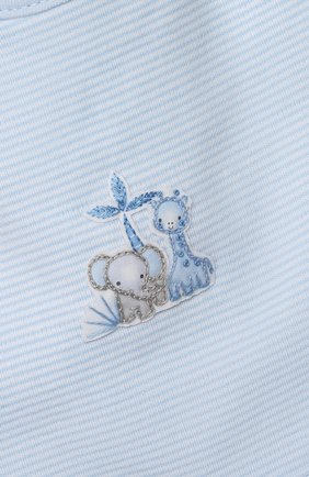 Детский нагрудник MAGNOLIA BABY голубого цвета, арт. 649-51-LB | Фото 3 (Материал: Текстиль, Хлопок)