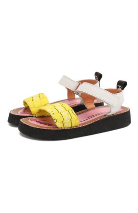 Детские кожаные босоножки PIED ROUGIA PARIS желтого цвета по цене 8995 руб., арт. IZY BANDANA/IZS2001B05/32-34 | Фото 1 Детские кожаные босоножки PIED ROUGIA PARIS желтого цвета, арт. IZY BANDANA/IZS2001B05/32-34 | Фото 1 (Материал внутренний: Натуральная кожа, Текстиль; Материал внешний: Кожа)