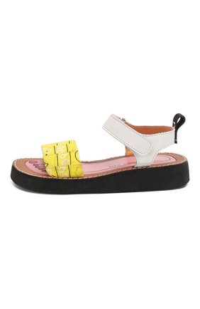 Детские кожаные босоножки PIED ROUGIA PARIS желтого цвета по цене 8995 руб., арт. IZY BANDANA/IZS2001B05/32-34 | Фото 2 Детские кожаные босоножки PIED ROUGIA PARIS желтого цвета, арт. IZY BANDANA/IZS2001B05/32-34 | Фото 2 (Материал внутренний: Натуральная кожа, Текстиль; Материал внешний: Кожа)