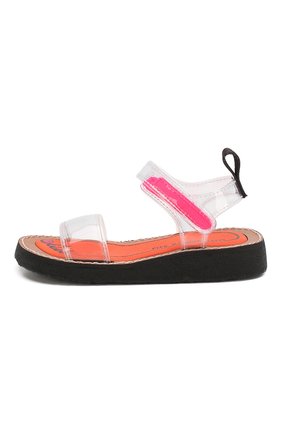 Детские босоножки PIED ROUGIA PARIS прозрачного цвета по цене 7995 руб., арт. IZY BEACH PVC/IZS2001P01/28-31 | Фото 2 Детские босоножки PIED ROUGIA PARIS прозрачного цвета, арт. IZY BEACH PVC/IZS2001P01/28-31 | Фото 2 (Материал внешний: Резина, Пластик; Материал внутренний: Текстиль)