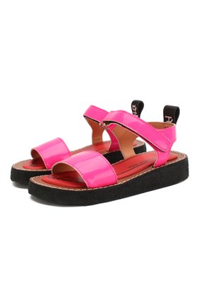 Детские босоножки PIED ROUGIA PARIS фуксия цвета по цене 5995 руб., арт. IZY LEATHER/IZS2001F03/28-31 | Фото 1 Детские босоножки PIED ROUGIA PARIS фуксия цвета, арт. IZY LEATHER/IZS2001F03/28-31 | Фото 1