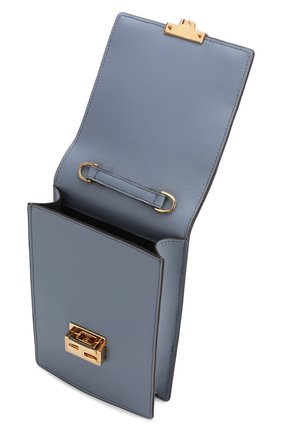 Женская сумка kan i mini FENDI голубого цвета по цене 89500 руб., арт. 8M0436 A5DY | Фото 4 Женская сумка kan i mini FENDI голубого цвета, арт. 8M0436 A5DY | Фото 4