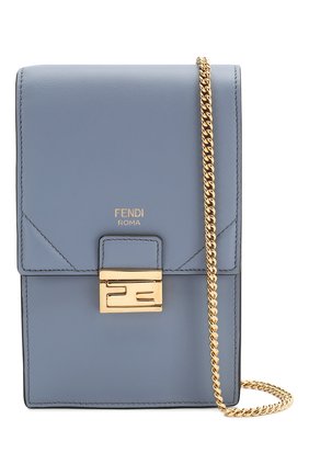 Женская сумка kan i mini FENDI голубого цвета по цене 89500 руб., арт. 8M0436 A5DY | Фото 5 Женская сумка kan i mini FENDI голубого цвета, арт. 8M0436 A5DY | Фото 5