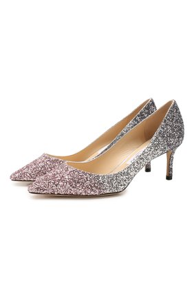 Женская текстильные туфли romy 60 JIMMY CHOO светло-розового цвета по цене 47600 руб., арт. R0MY 60/VNB | Фото 1 Женская текстильные туфли romy 60 JIMMY CHOO светло-розового цвета, арт. R0MY 60/VNB | Фото 1
