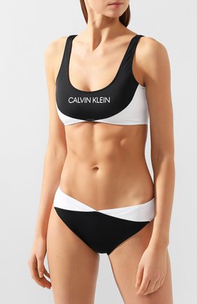 Женский плавки-бикини CALVIN KLEIN черного цвета по цене 5460 руб., арт. KW0KW00842 | Фото 2 Женский плавки-бикини CALVIN KLEIN черного цвета, арт. KW0KW00842 | Фото 2