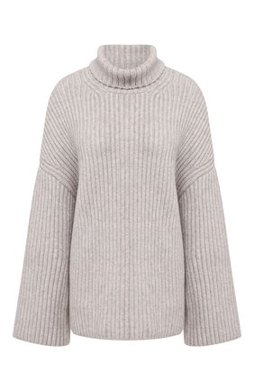 Женский шерстяной свитер NANUSHKA серого цвета по цене 59950 руб., арт. RAW_HEATHER GREY_S0FT W00L BLEND | Фото 1 Женский шерстяной свитер NANUSHKA серого цвета, арт. RAW_HEATHER GREY_S0FT W00L BLEND | Фото 1