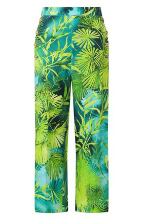 Женские кюлоты из вискозы VERSACE зеленого цвета по цене 78250 руб., арт. A85702/A234700 | Фото 1 Женские кюлоты из вискозы VERSACE зеленого цвета, арт. A85702/A234700 | Фото 1