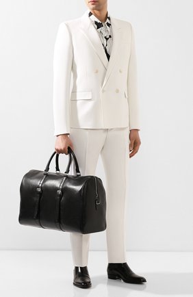 Мужская кожаная дорожная сумка SAINT LAURENT черного цвета по цене 219500 руб., арт. 609078/1FR0E | Фото 2 Мужская кожаная дорожная сумка SAINT LAURENT черного цвета, арт. 609078/1FR0E | Фото 2