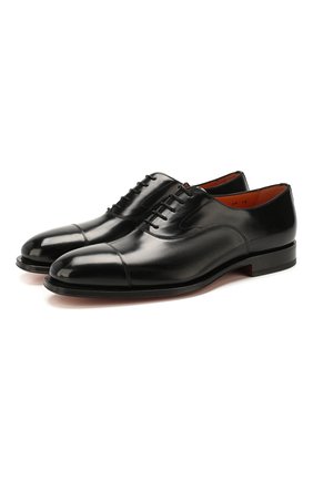 Мужские кожаные оксфорды SANTONI черного цвета по цене 54450 руб., арт. MCPH17016RB2I0BRN01 | Фото 1 Мужские кожаные оксфорды SANTONI черного цвета, арт. MCPH17016RB2I0BRN01 | Фото 1