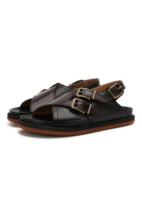 Мужские кожаные сандалии DRIES VAN NOTEN черного цвета по цене 51300 руб., арт. MS27/064/QU120 | Фото 1 Мужские кожаные сандалии DRIES VAN NOTEN черного цвета, арт. MS27/064/QU120 | Фото 1